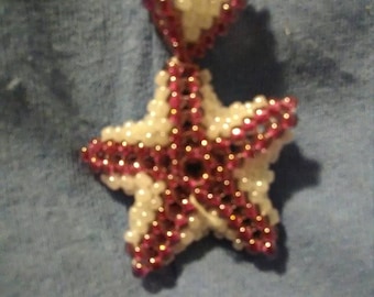 Pink and white starfish