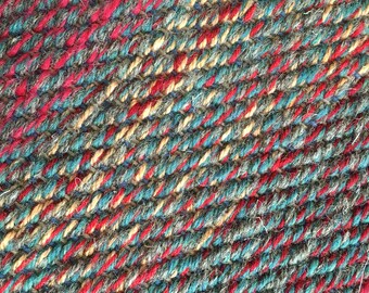 Hand Woven Heathered Christmas Scottish Wool Table Runner - 12" x 38"
