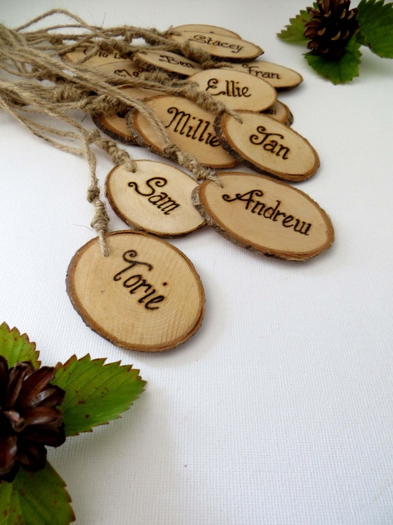 Rustic Wedding Name Tags 1