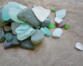Sea glass bulk Mixed lot beach glass Unsorted sea glass 50+pcs