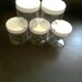 5 Clear Plastic jars with lid -8 oz shipping included