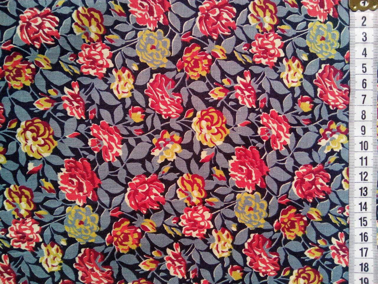 Floral Cotton Fabric by the Yard, Beach Fabric, Summer Fabric