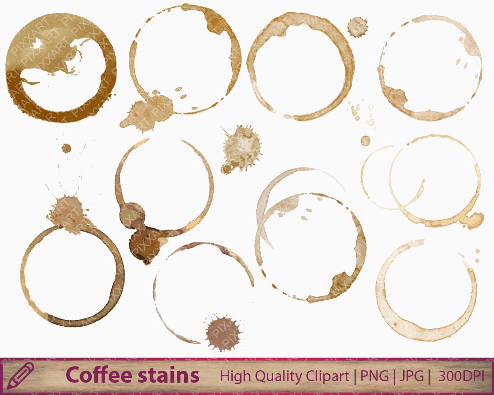 Download Coffee stains clipart coffee spill clip art coffee rings