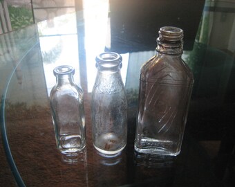 Three Antique 1930s Bottles from 5 Rivers, Oregon