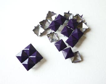 20 nails to claw purple pyramid square - 9 mm