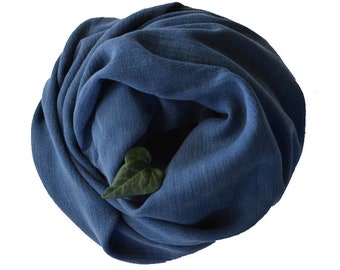 COTTON TOWEL - Men Scarf / Cotton Bath Towel /Turkish Beach Towel / Soft Cotton Bath Towel / Groom Gift Navy