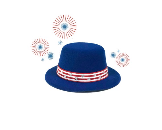 Uncle Sam Hat || Independence Day Hat and Bow Tie || Fourth of July Costume for Dogs