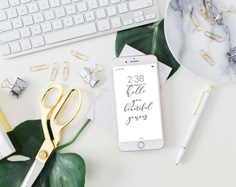 Hello You Beautiful Genius iPhone Wallpaper, Cell Phone Background, iPhone Lock Screen, Cell Phone Wallpaper, Mobile Phone Background