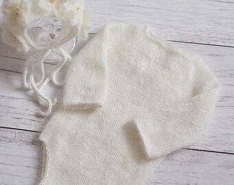 Newborn romper, newborn photo angora romper, newborn prop, newborn photo prop, newborn overalls, photography props, angora romper