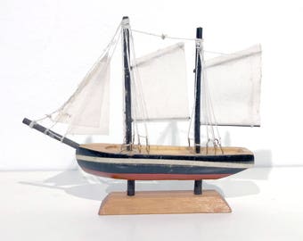 Nautical Wooden Model Sailing Ship