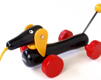 Vintage Brio Dog Pull Toy