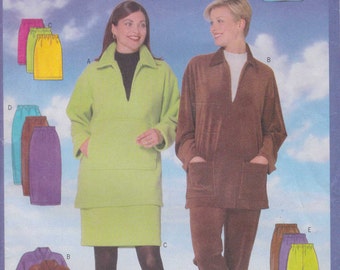 Pullover Top Pattern Pants Pattern Skirt Pattern Uncut Size XS, S, M Butterick 5204