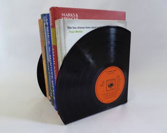 Trimmed Vinyl Record Bookends
