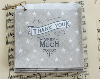 Thank You Very Much Little Paper Bags x 10