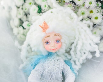 Montessori doll Colorful Rainbow Doll OOAK fairy doll kids toy girl for play waldorf doll quirky rainbow Colorful Toy indoor garden