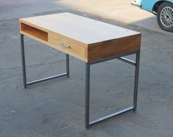 Modern Wood Desk with Drawer