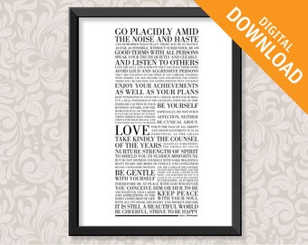 Desiderata (A3 ) 5 colours Digital Download