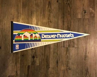 Vintage Denver Nuggets Pennant