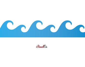 wave border template