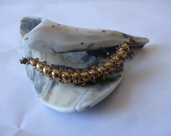Pin,Victorian Striking Crescent Shaped Gold-Filled Pin