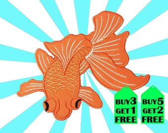 Goldfish iron on patch applique