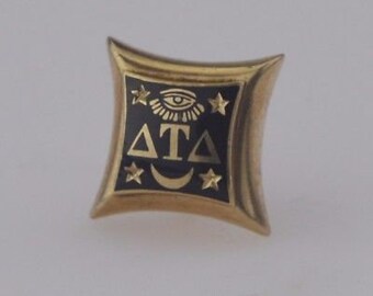 10k Yellow Gold Delta Tau Delta Sorority Pin