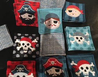 My first memory fabric for baby and toddler pirate themed