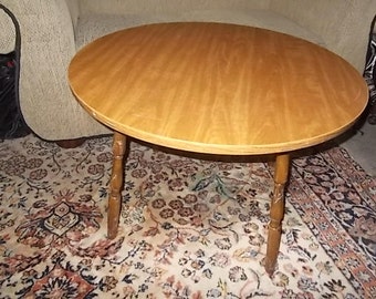 Vintage Child Size Round Table,Early American Style, Child's Play Table,Round Child's Play Table,Country Childs Play Table Childs Sz Table