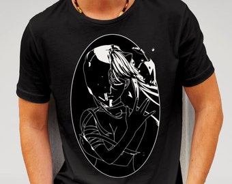 Elfen Lied Anime Tshirt - Black S M L XL XXL XXXL