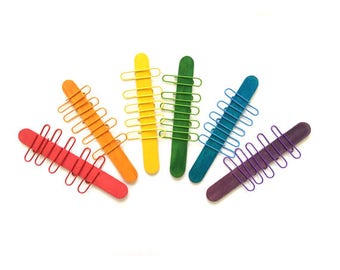 Fine Motor Paper Clip Busy Bag, Montessori Learning Materials, Preschool Fun Activities Using Paper Clips, OT Activity