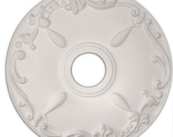 18" Ceiling Medallion for Chandelier or Fan. Available in many Finishes or Custom Color.