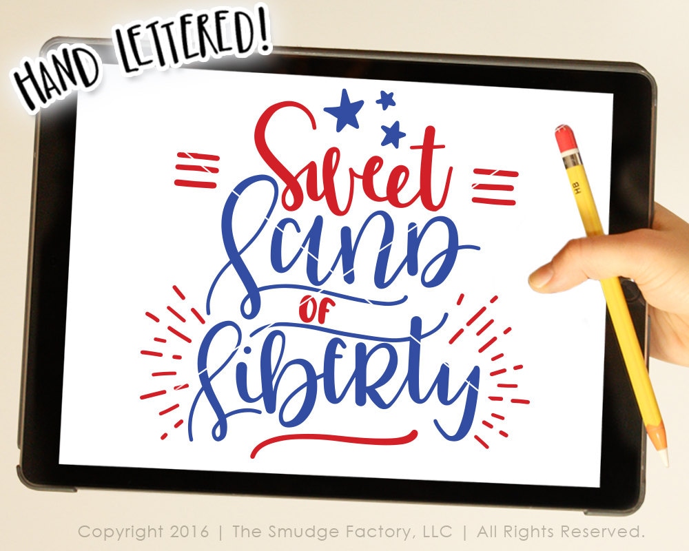 Download Patriotic SVG Cut File Sweet Land Of Liberty SVG Land Of The