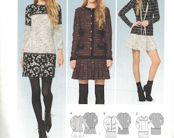 Burda 6853 Womens Dress Pattern in 3 Variations Size 6,8,10,12,14,16 UNCUT