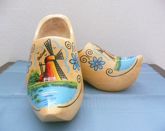 Handpainted Dutch Clogs, Wooden Clogs from Holland, Souvenir of Holland