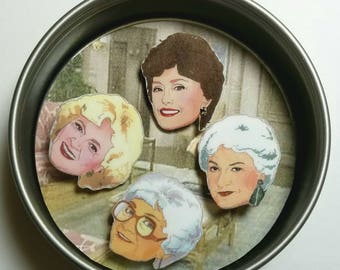 Golden Girls Pin Set - includes Dorothy, Blanche, Rose and Sophia