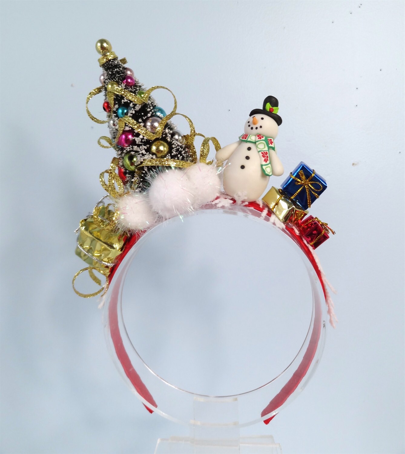 adult Christmas headband tree headband snowman headband