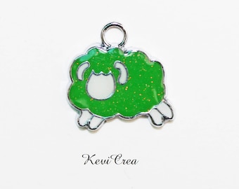 1 x charm enamelled Zodiac - Aries sign