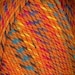 NECTARINE orange - color 2383 - Plymouth Jelli Beenz - 75 percent acrylic and 25% wool yarn - prompt ship - playful colors