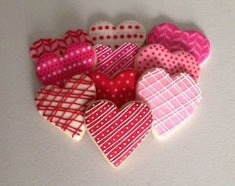 Valentine Heart Sugar Cookies