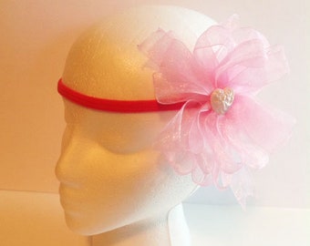Pink Headband, Pink Bow Headband, Ladies Headband, Teen Headband, Girls Fancy Headband, Woman's Headband, Womans Headband, Headband FH52