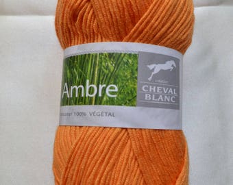 Amber 271 skein orange cotton and bamboo