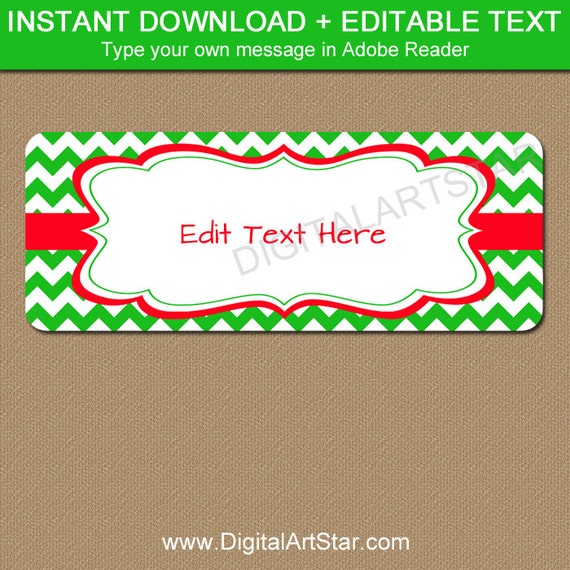 Christmas mailing labels printable