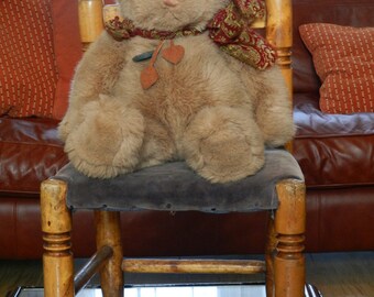 Vintage Teddy Bear GUND Toy Bear Cuddly Collectable Plush Teddy Bear. Christmas Gift For Her. Heirloom Teddy Bear Gift For Granddaughter