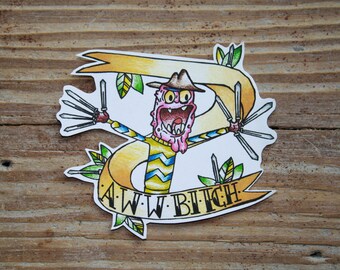 Scary Terry Sticker, Rick and Morty Sticker, FREE SHIPPING