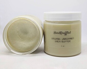 Unrefined Shea Butter 4 oz - Organic Shea Butter - Raw Shea Butter - DIY Skincare Supply - Organic Vegan Pure Moisturizer - DIY Soap Supply