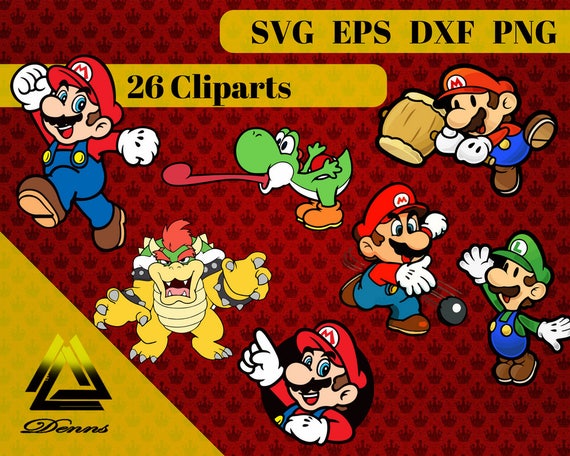 Download Super Mario Clipart 26 Svg Eps Png Dxf Files 300 PPI