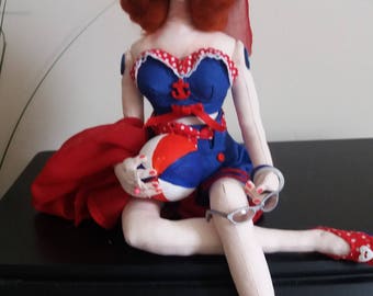 OOAK handmade Pin Up Doll
