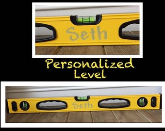Personalized engraved fathers day Level grandpa gift worlds best dad level 24"