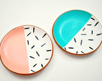 Ceramic jewelry dish - Ceramic ring dish - Ring holder - Clay jewelry dish - Colorful jewelry dishplay - Jewelry organizer -Clay ring holder
