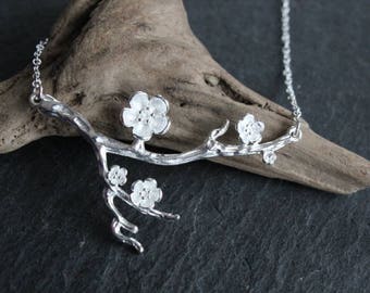 Necklace cherry Blossoms II cherry blossom 925 sterling silver